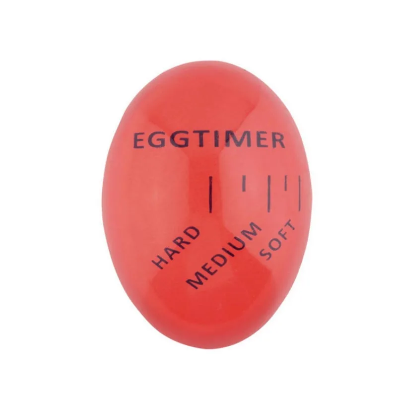 1 шт. яйцо идеальный цвет таймер с изменяющимся вкусным мягким твердым вареным яйцом для приготовления пищи кухня Экологичная Смола Яйцо Таймер красный таймер