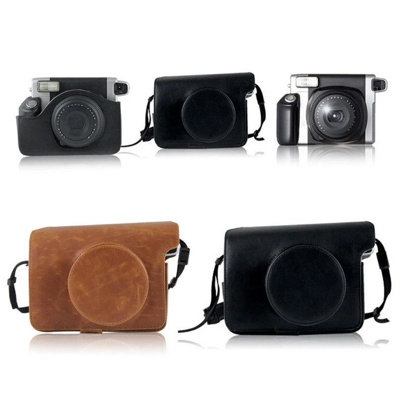 Instax Wide 300 плечевой ремень Ретро стиль кожаные сумки для камеры Fujifilm