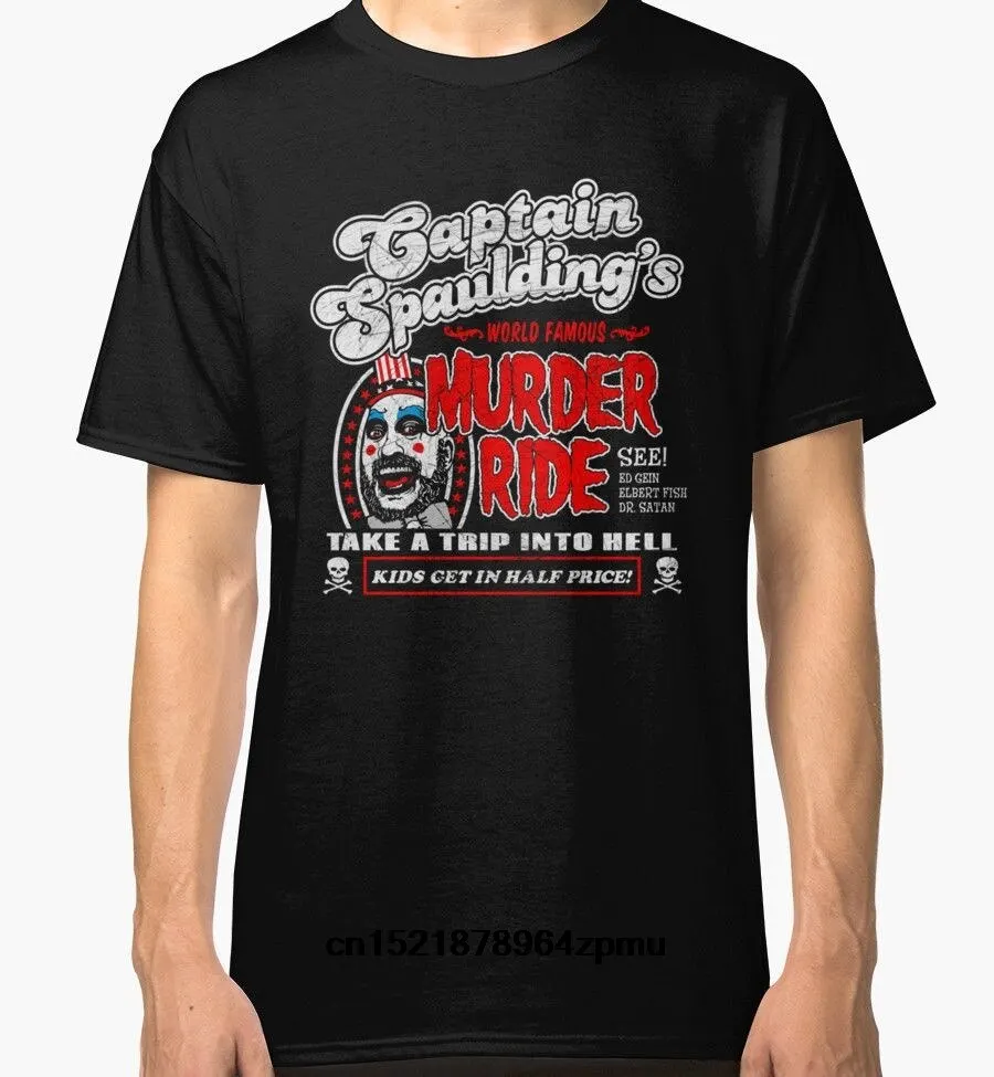 Мужская футболка новинка Captain spaulding Murder Ride забавная для мужчин |