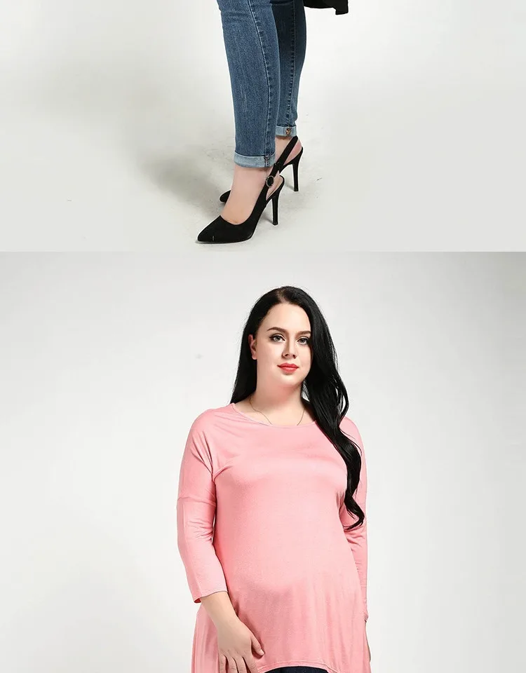 6XL размера плюс, Женская Асимметричная футболка, 5XL, черная, большой размер, женские топы,, летние, Модальные, кимоно, топы, XXXL, повседневная, JR183