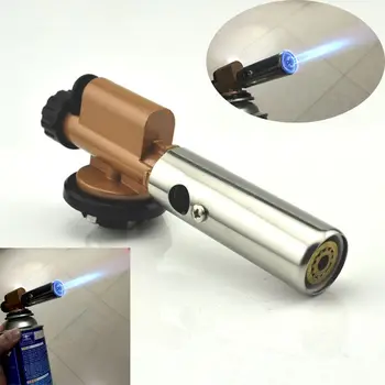 

New Electronic Ignition Copper Flame Butan Gas Burner Gun Maker Torch For Outdoor Camping Picnic BBQ Welding Equipment 2020