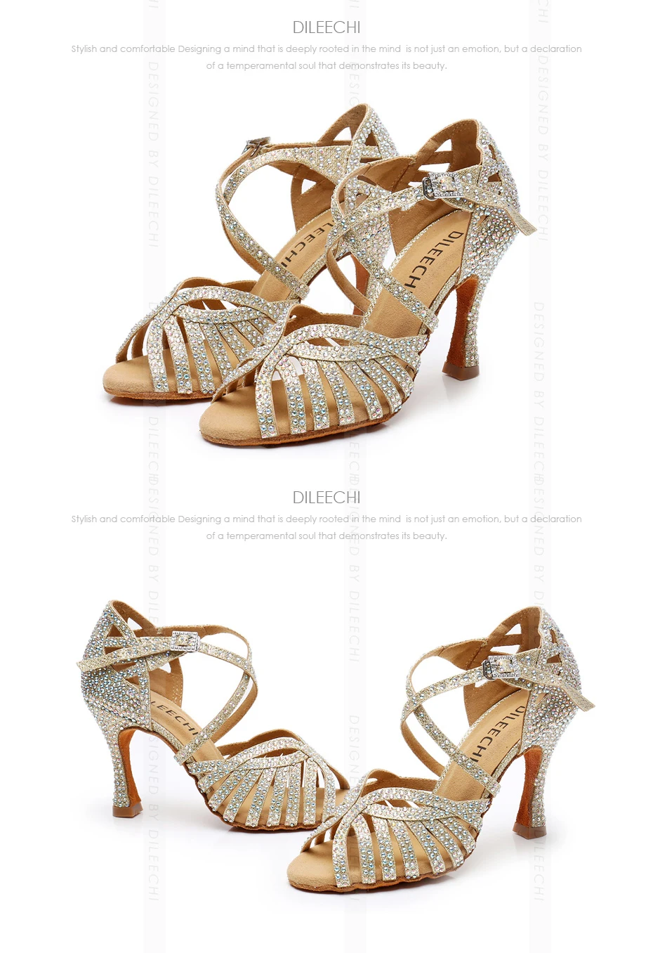 鞋子图片展示-金色-2