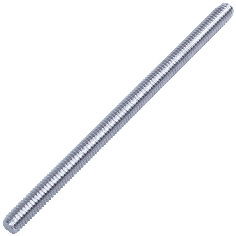 

M6 x 100mm 304 Stainless Steel Fully Male Threaded Rod Bar Studs Fastener 10 Pcs