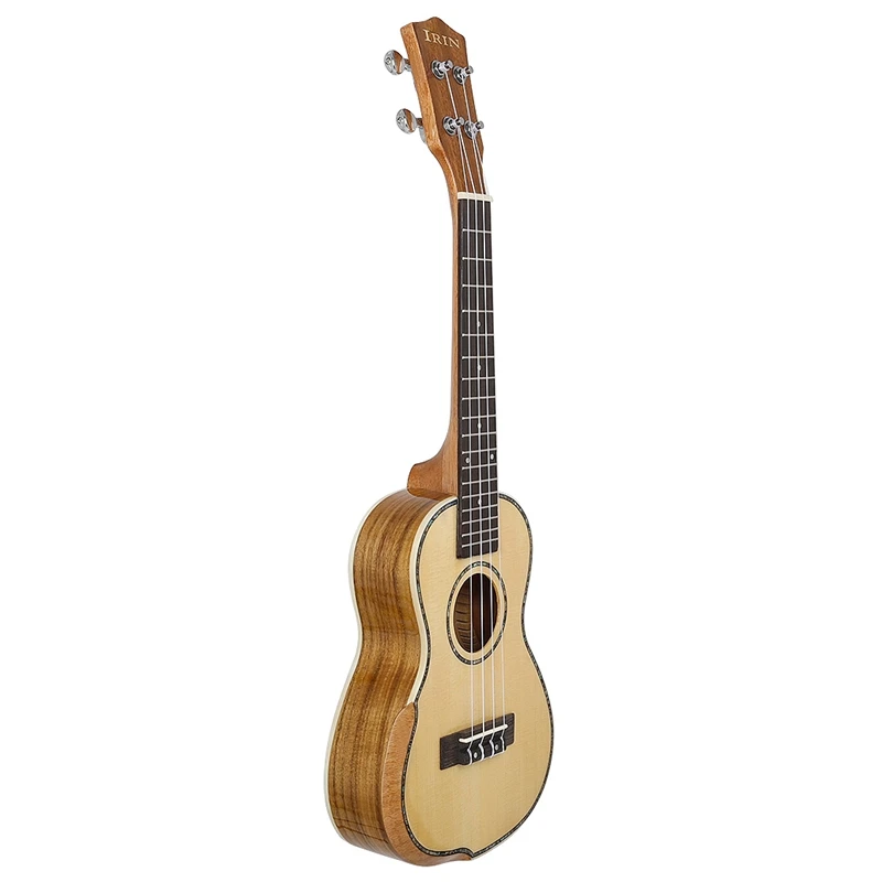 

IRIN Concert Ukulele 23 Inch Spruce Wood 18 Fret Acoustic Guitar Ukelele Engineered Wood Fingerboard Neck Hawaii 4 String Guitar