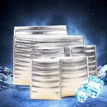 

20 Pcs Aluminum Foil Insulated Food Storage Ice Bag Picnic Bags Thermal Cooler Reusable Lunch Snack Bento Picnic Hot &Cold Pouch