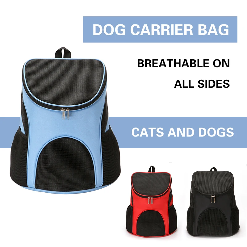 Foldable Pet Carrier Backpack Portable Dog Cat Outdoor Travel Carrier Packbag Breathable Mesh Pet Out Bag Cat Backpack
