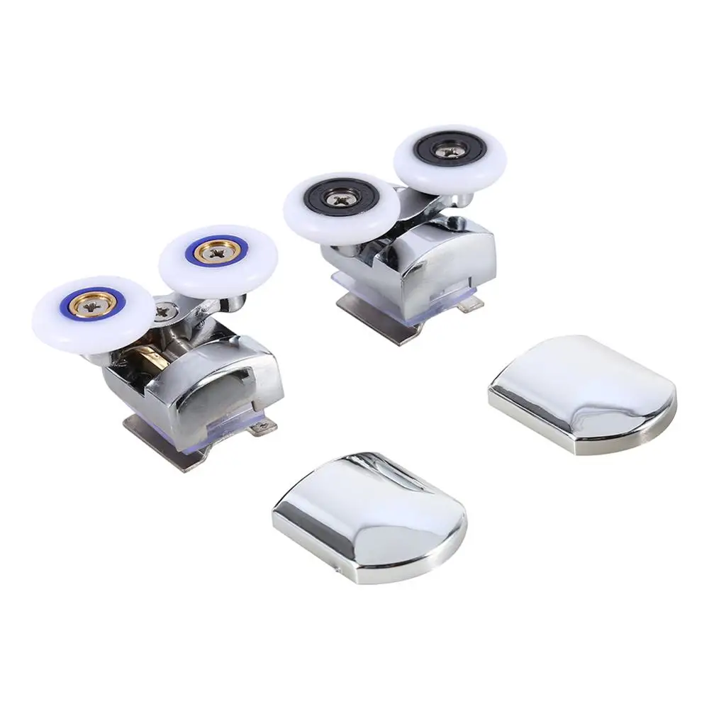 

26mm Double Twin Top Bottom Zinc Alloy Shower Door Rollers Runners Wheels runner pulleys rollers wheels