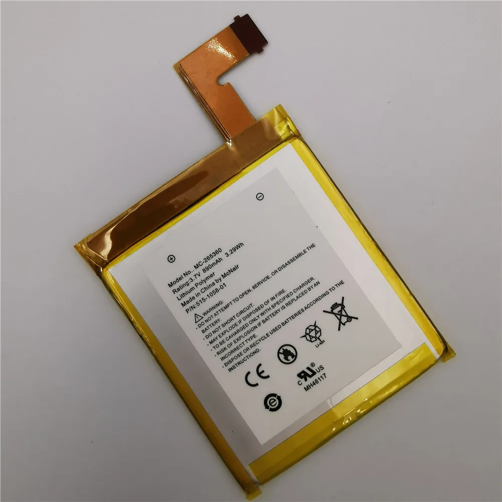 890 мА/ч, Батарея для Amazon Kindle 4 5 6 D01100 515-1058-01 MC-265360 S2011-001-S DR-A015 Батарея подарок инструменты+ наклейки
