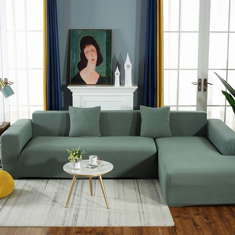Чистый цвет эластичный чехол на диван сплошной цвет секционный угловой диван Чехлы евро чехлы для диванов Чехлы для гостиной