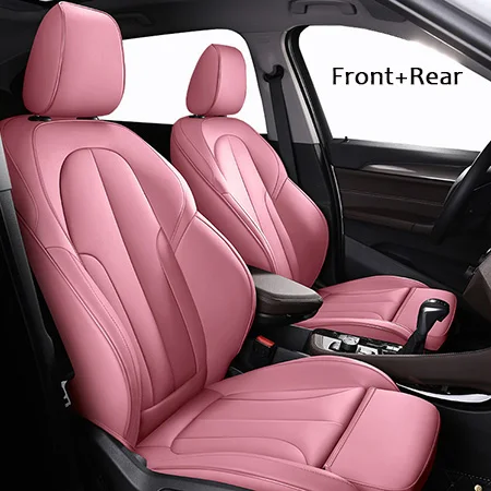 Кож специальные автомобильные чехлы на сиденья машины для Honda CR-V crv 2002 2007-2011 2005 2007 2008 2010 2011 подушки сиденья автомобиля - Название цвета: Pink Standard