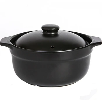 

Casserole high temperature resistant jars soup ceramic small casserole soup pot stew pot fire home gas clay pot rice soup pot
