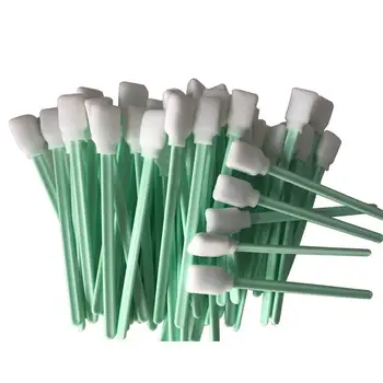 

50Pcs Cleaning Swab Sponge Sticks for Printers Optical Square Rectangle Foam Cleaning Swabs Lens Gun Cleaning Solvent Resistanc