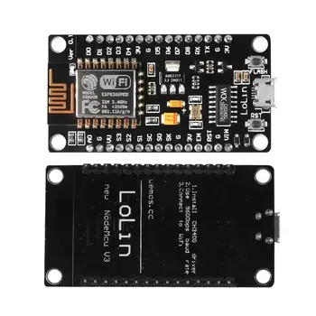 

Wireless module NodeMcu v3 Lua WIFI Internet of Things development board ESP8266 with pcb Antenna and usb port ESP-12F CH340