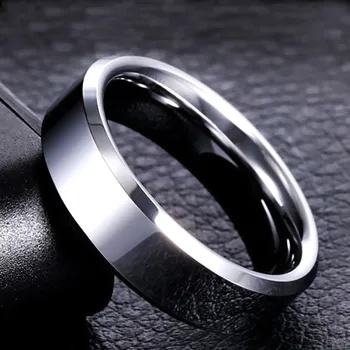

New titanium steel rose gold Korean fashion black and white epoxy ring female index finger tail ring