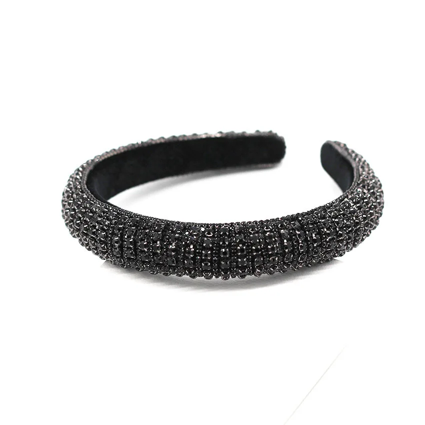 Winter New Za Headband Handmade Crystal Beads Women Head Hoops Women Headwear Accessories Free Dropshipping - Цвет: HW127