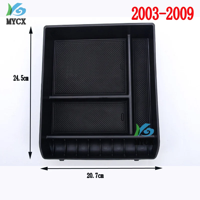 2003- автомобильный центральный подлокотник консоль Органайзер коробка для хранения для Toyota Land Cruiser Prado 120 FJ120 FJ 120 FJ150 150 аксессуары - Цвет: 2003-2009