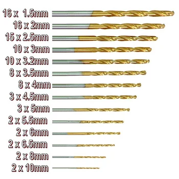 

99pcs/set 1.5mm-10mm Twist Drill Bit Set Power tool accessories Titanium Coating HSS High Speed drilling
