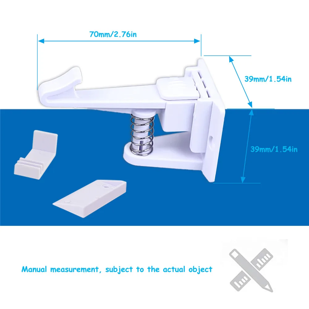 TUSUNNY 6 Pcs Magnetic baby child kids safety latch Magnetic Locking System drawer cabinet cupboard Lock child protection