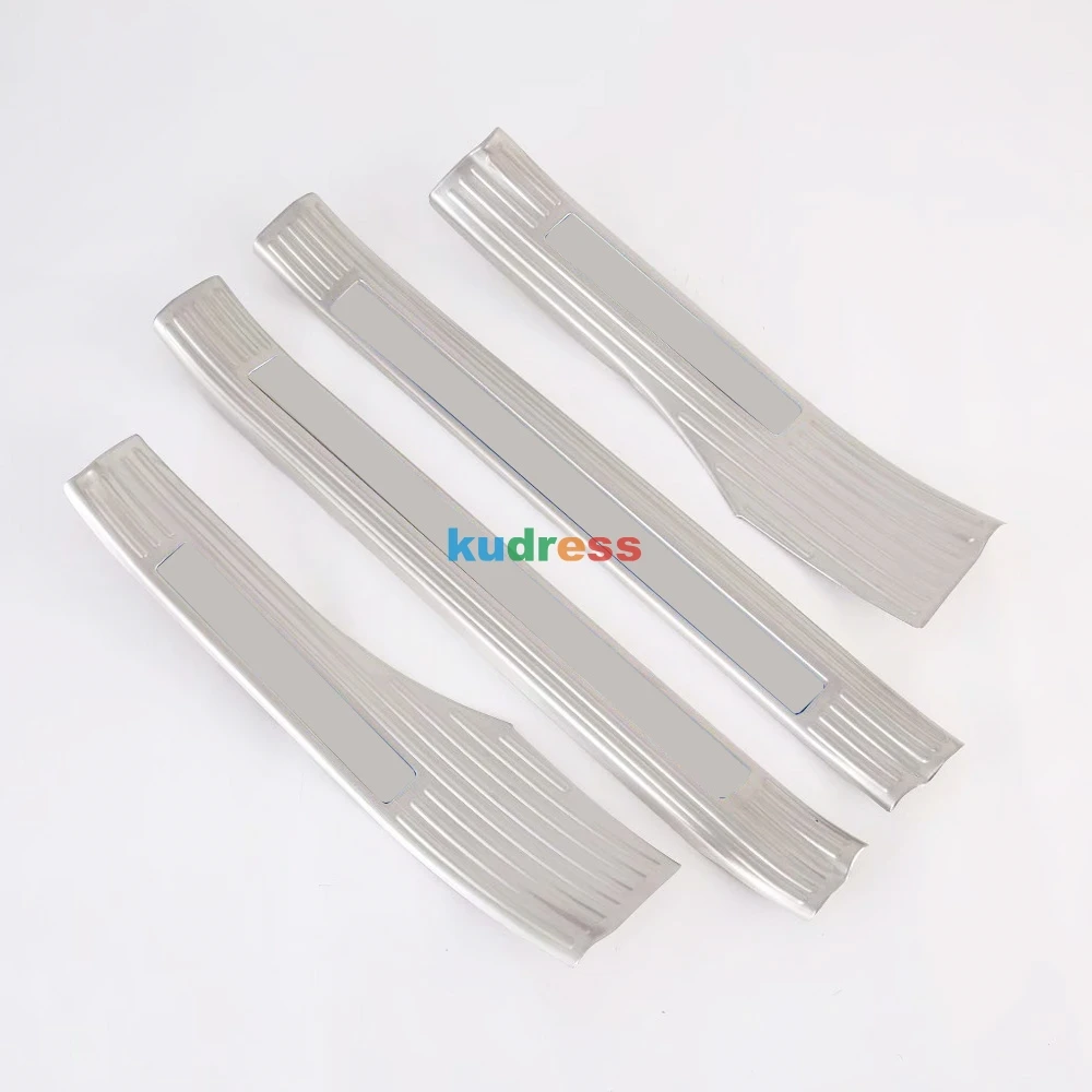 Stainless Steel Sill Plates Stainless Steel Door Sill Guards For Toyota Corolla Cross 2020-2025 - 4pc Scuff Plate Set Car Door Protection