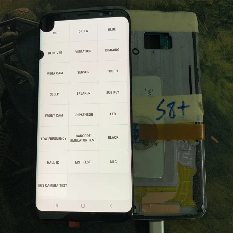 Битые пиксели для Samsung Galaxy S8 + Plus G955 G955F дигитайзер сенсорного экрана ЖК-дисплей