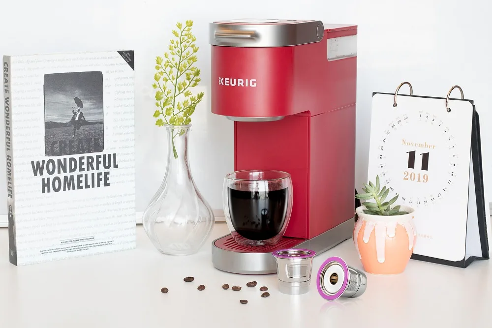 Save money with reusable K-Cups. refillable Keurig capsules made from stainless steel 