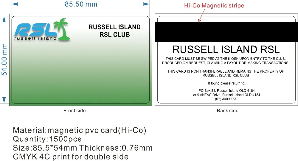 Magnetic card