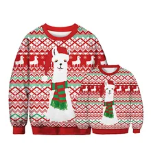Уродливый Рождественский свитер; Забавный пуловер с 3D принтом для женщин и детей; Рождественская Одежда для мальчиков и девочек; сезон осень-зима; свитер; Mujer Kersttrui
