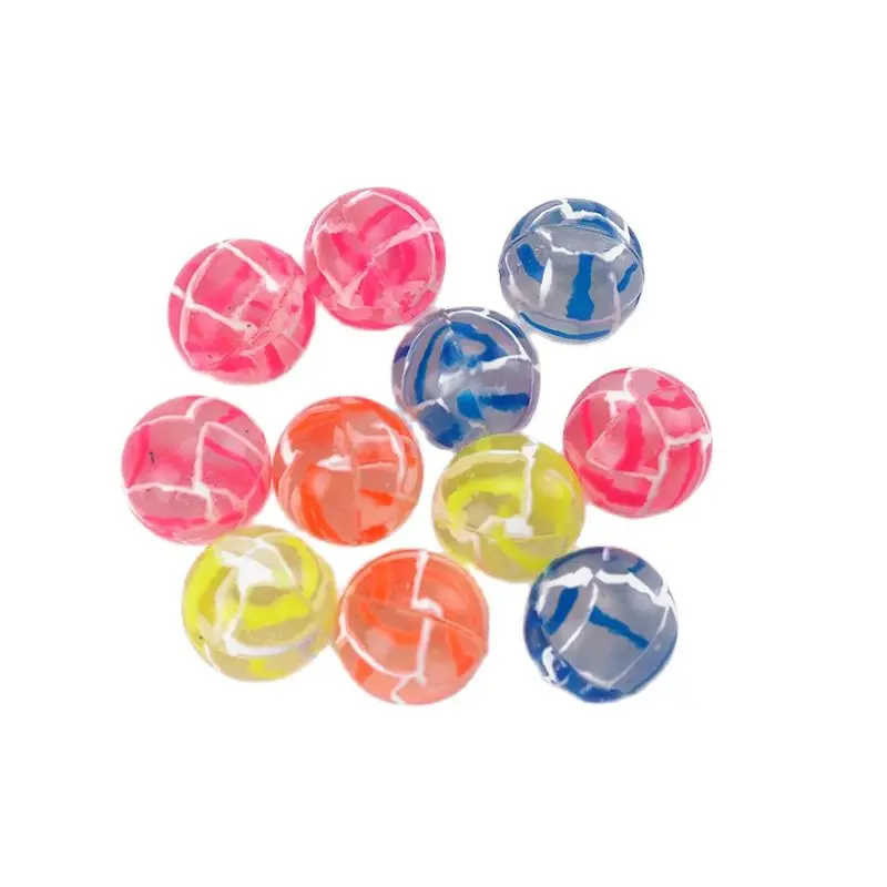 

10pcs Rubber Bouncy Balls,Colorful Jumping Ball for Children Pinball outdoor/indoor Ball Game Water Bouncing Toys