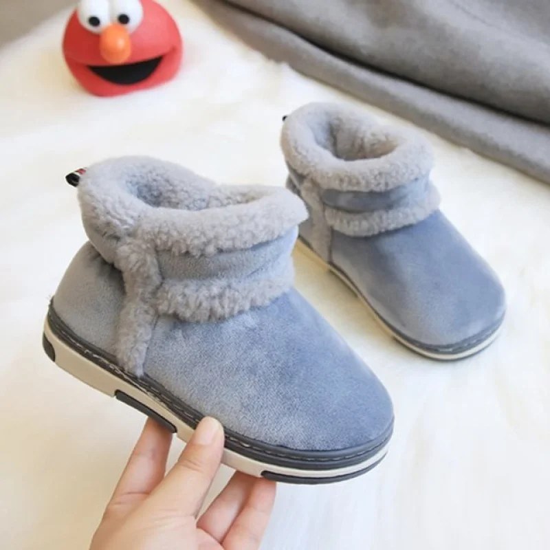 Autumn And Winter Fashion Small And Medium Szed Childrens Cotton Boots Casual Short Tube Boys Shoes Girls Boots Childrens
