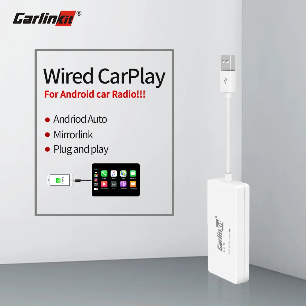 Carlinkit USB Smart Link Apple CarPlay Dongle для Android навигационный плеер мини USB Carplay Stick с Android авто