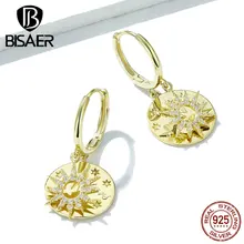 925 пробы серебряные модные дизайнерские Звездные серьги-гвоздики прозрачные CZ для женщин подарок на свадьбу ювелирные изделия GAE260