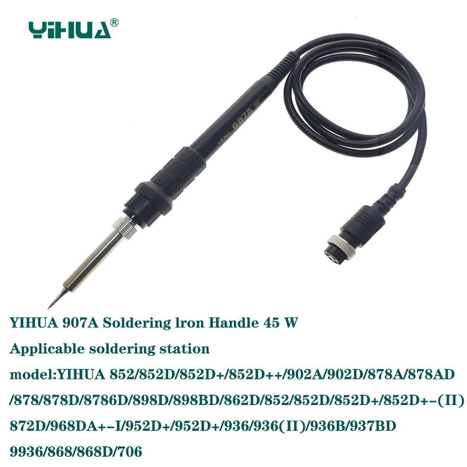Yihua 907A Soldering Iron Handle 45W Universal 936 Soldering Station