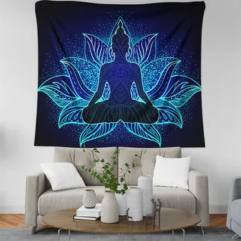 

Colored 3D Buddha Statue Printed Large Wall Tapestry Cheap Hippie Wall Hanging Bohemian Wall Tapestries Mandala Wall Art Decor