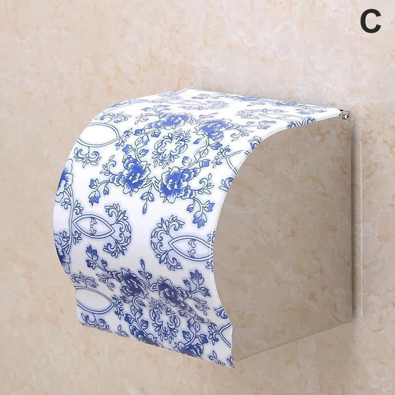 Stainless Steel Wall Toilet Paper Roll Holder Black Silver Self Adhesive Toilet Paper Holder for Bathroom Stick Wall Towel Rack