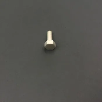 

2pcs M4 outer hexagon high temperature resistant ceramic screws anti-corrosion insulation zirconia ceramics screw 10mm long