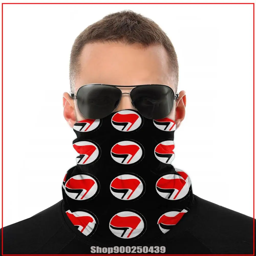 Antifascist Logo Antifa Flag bandanas bandana scarf DIY amazon canada dorsett definition design neck gaiter balaclava Scrunchies |