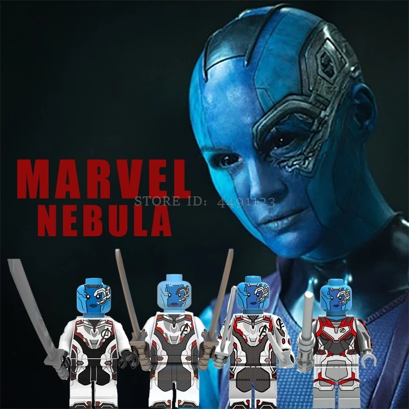

Blocks Nebula Marvel Avengers Endgame Super Heroes Figures Toy Thanos Guardians Gamora Star-Lord Manlis Figure Movie Blocks Toys