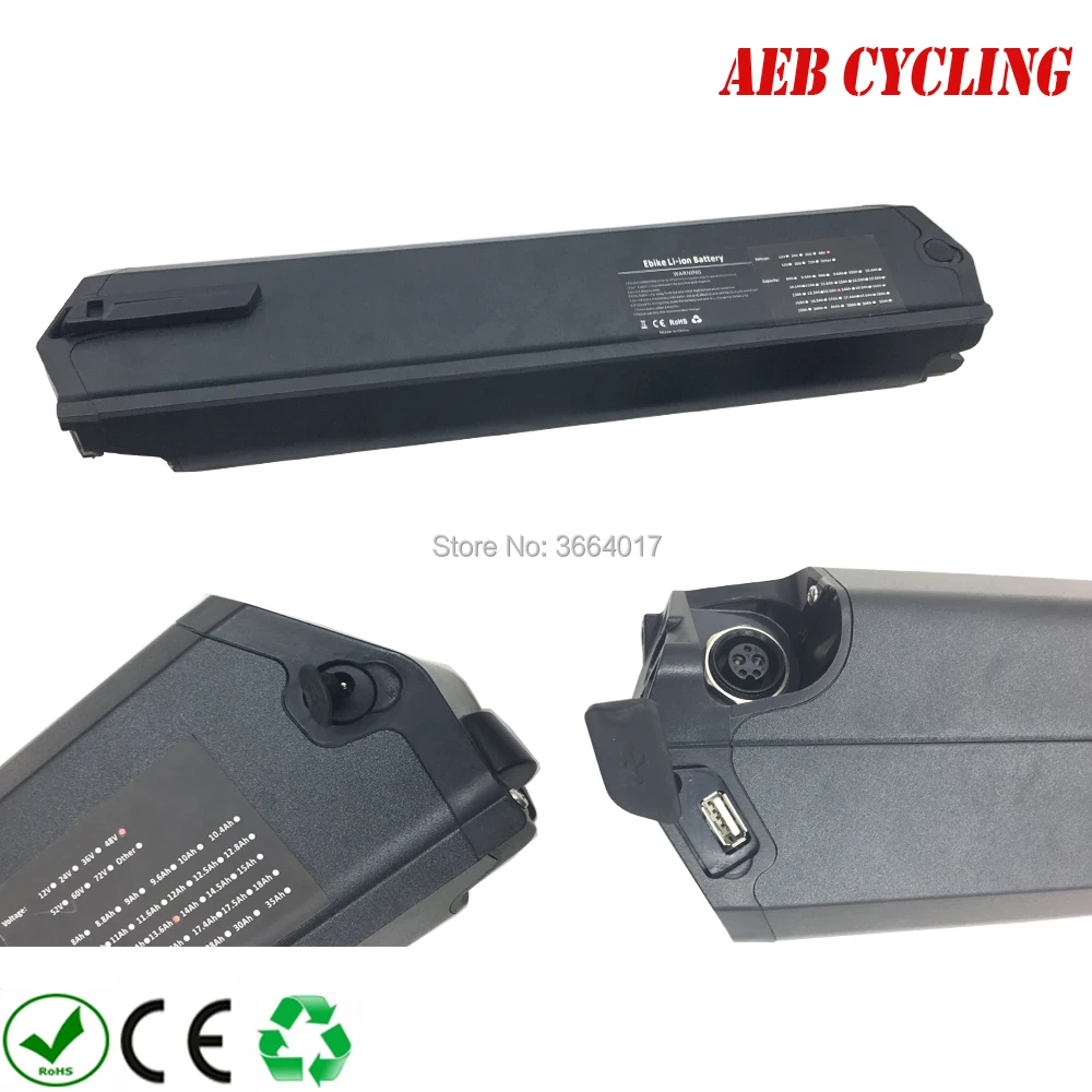 Top High power Reention Dorado ID-Plus1000w 750w 500w inner tube 48V 17.5Ah 16Ah 14.5Ah 13Ah ebike battery for ncm moscow plus ebike 3