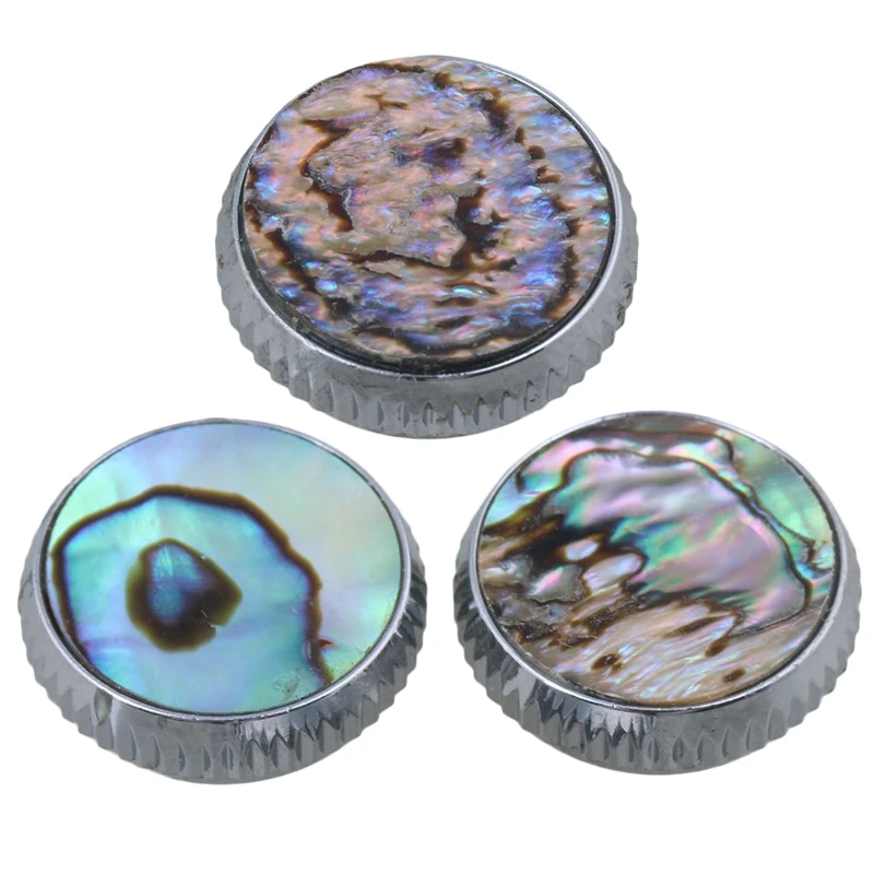 

3Pcs Abalone Shell Finger Key Buttons Colorful for Trumpet Replacement