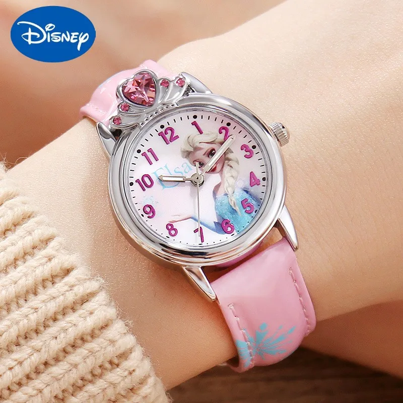 

Authentic Disney Frozen Children's Women's Watch Diamond Crown Princess Aisha Series Student Sophia Children's Quartz Watch