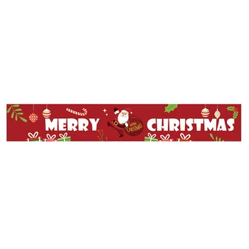 

Christmas Ornament Letter Banner Decoration Holiday Party Atmosphere Layout Pull Flag x0.5M(02)