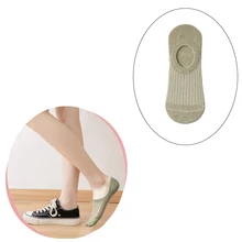 

Hot Pure Color Invisible Boat Socks Women's Socks Hollow Socks Shallow Mouth Invisible Socks Breathable Silicone Anti-heel Socks