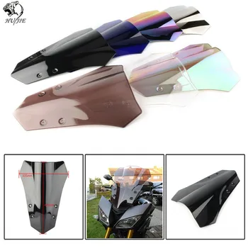

Motorcycle Double Bubble Windshield WindScreen Screen For 2015 2016 2017 Yamaha FJ 09 FJ09 MT09 MT-09 Tracer Smoke Black Iridium
