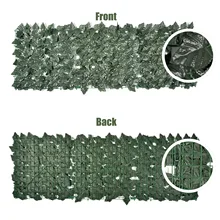 Clôture de feuilles de raisin artificielles, haie de criblage en rouleau de feuilles vertes, Protection UV, accessoires de jardin pour la décoration