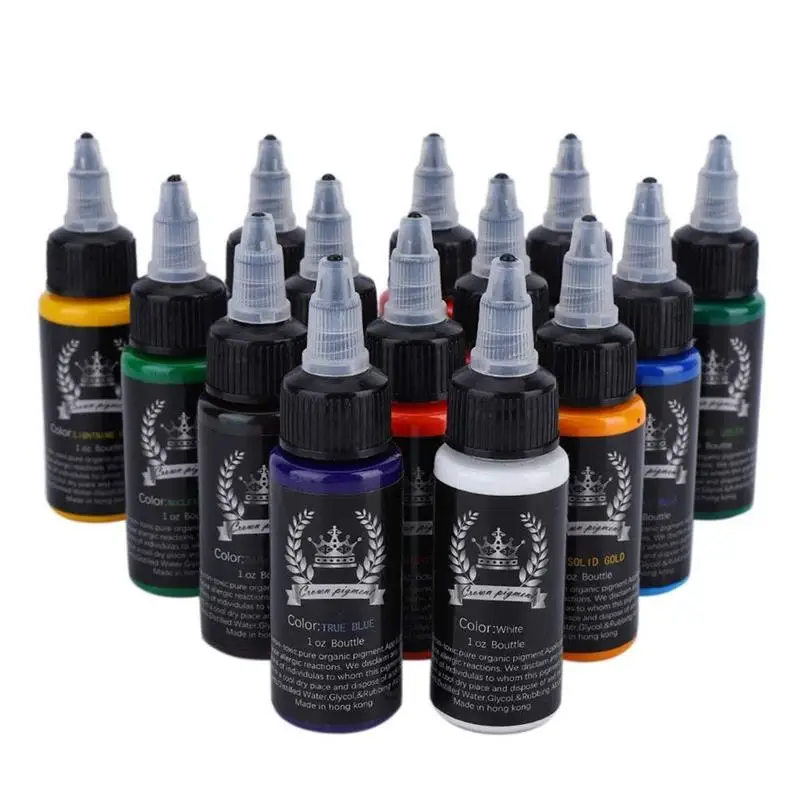 8 Colors Tattoo Practice Colors Easy To Color Tool Colored Pigments  Professional Tattoo Ink Pigment - AliExpress