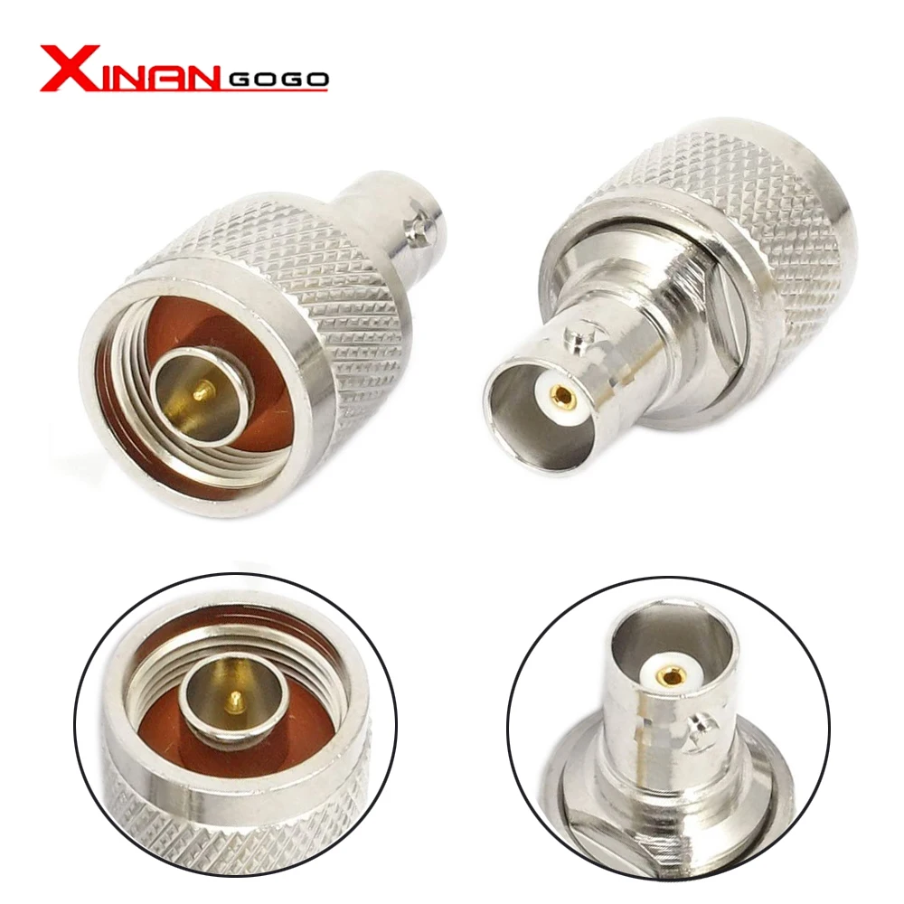 

BNC to N adapter BNC Female jack TO N male plug adapter full copper 5PCS