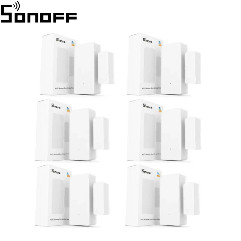 SONOFF DW2 WiFi/ SNZB-04 Zigbee Window Door Sensor Door Open/Closed Detectors EWeLink App Notification Smart Home Security Alarm sos panic button Alarms & Sensors