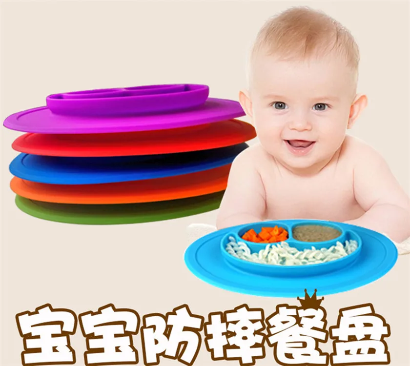 Производители смайлик Seperated placemate Fun Infant Meal Board силикагель цельный младенец дети дополнительная пищевая панель обшивки