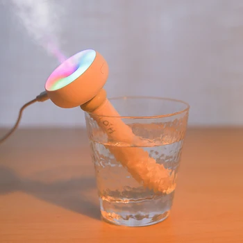 

Portable Air Humidifier Bottle Cup Humidifier Cool Mist Aroma Diffuser Fogger Maker For Home Office With Colorful light
