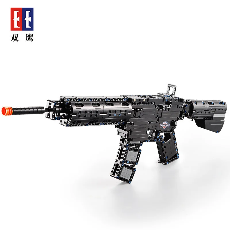 

Double e Building Blocks Gun C81005 Assembled Assault Rifles-Catapult Toy Gun Children'S Educational Boy Toy